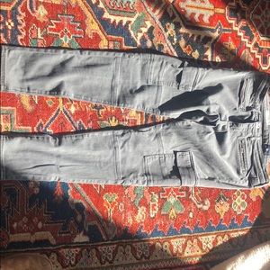 Grey fitted cargo pants A&G